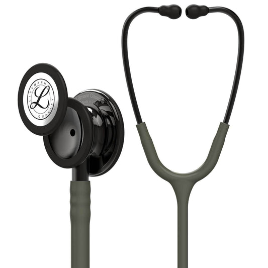 Littmann Classic III Monitoring Stethoscope: Dark Olive and Smoke Finish 5812 - 