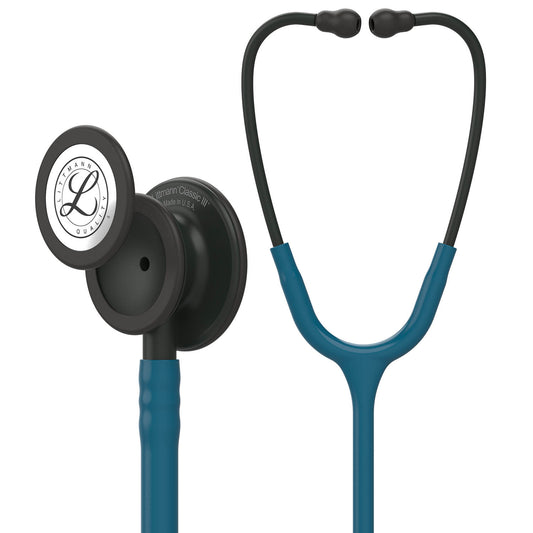 Littmann Classic III Monitoring Stethoscope: Caribbean Blue - Black Finish 5869 - Littmann Stethoscopes