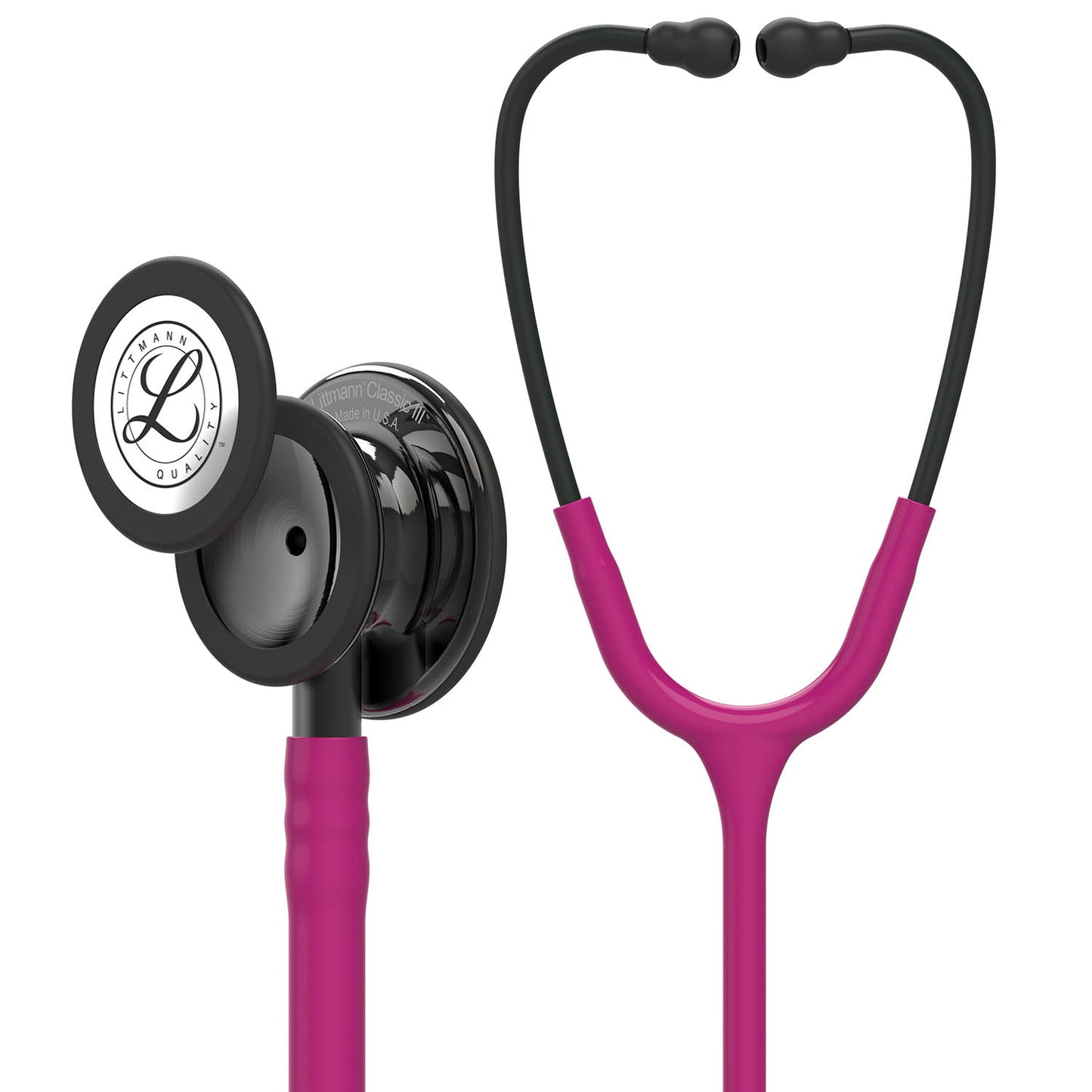 Littmann Classic III Monitoring Stethoscope: Raspberry - Smoke Finish 5871 - Littmann Stethoscopes