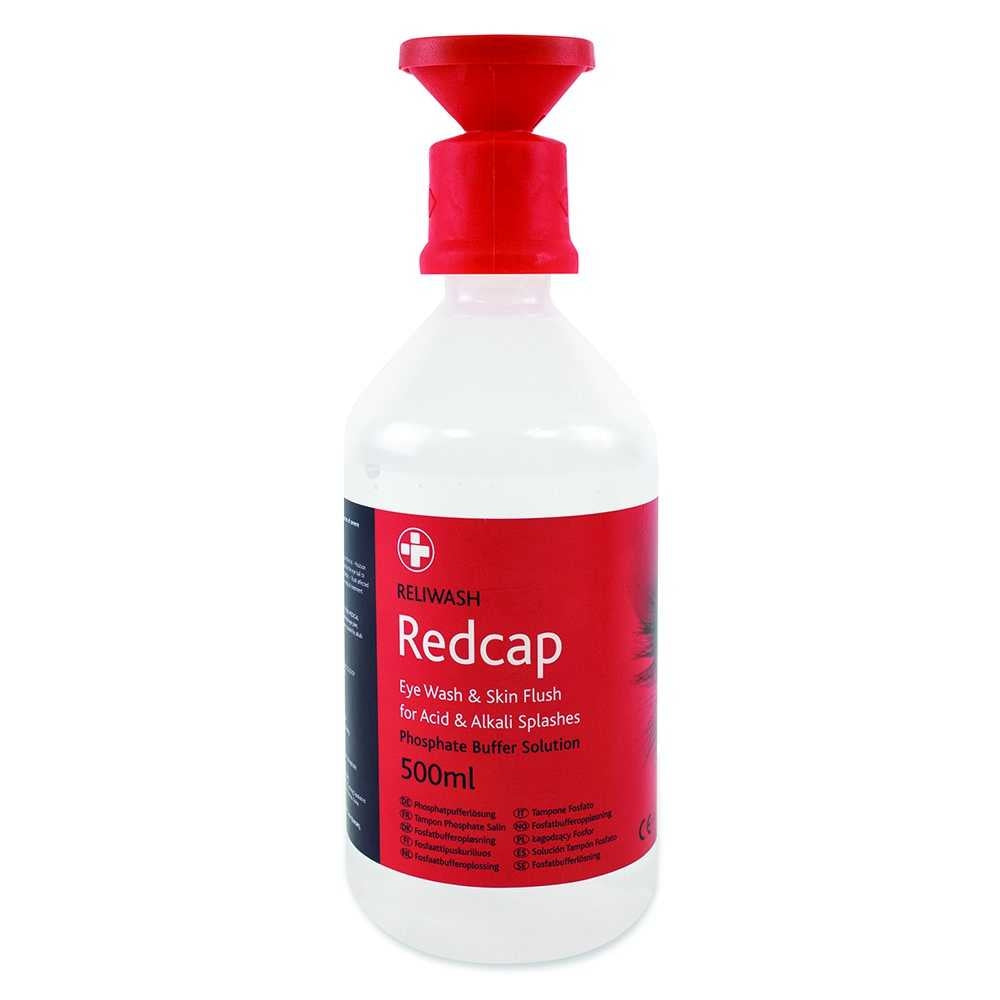 Reliance Redcap Eye Wash and Skin Flush Including Eyebath Cap - Reliance