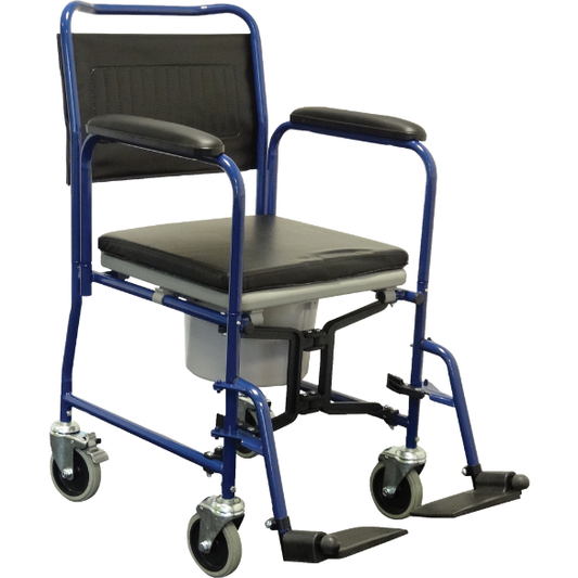 Alerta commode and transfer chair, 2 Braked castors - Alerta