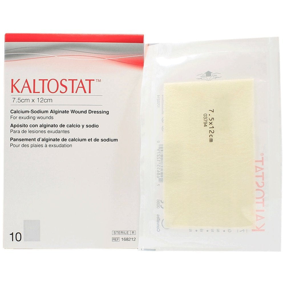 Kaltostat Alginate Dressing - Rectangle - 7.5cm x 12cm (x10) - 3S Healthcare