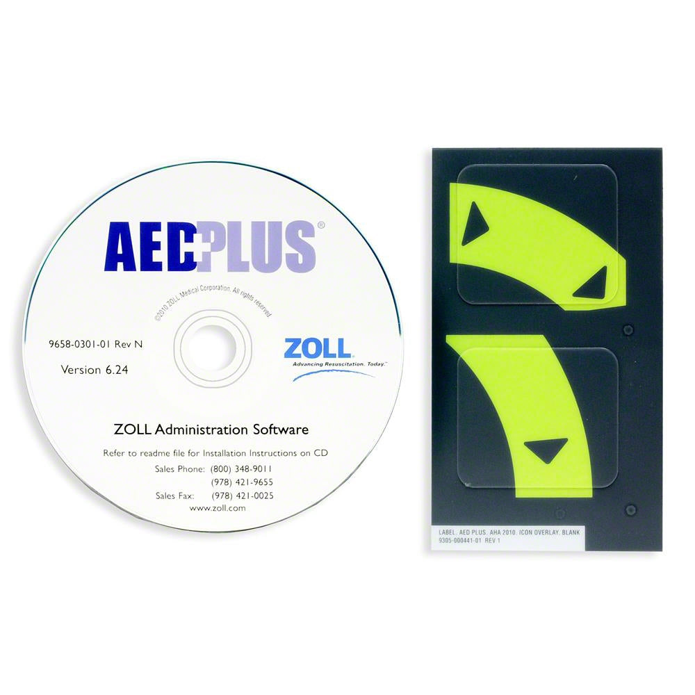 ZOLL AED Plus 2010 Guidelines Upgrade, Single Kit (CD and One Overlay Label Set) - Zoll