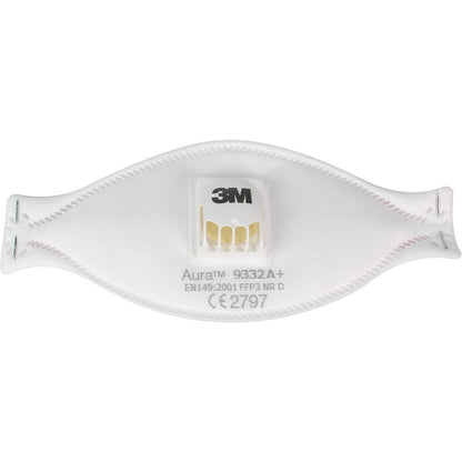 3M™ Aura™ 9332+ (A) FFP3 Valved Respirator Face Mask - 3M