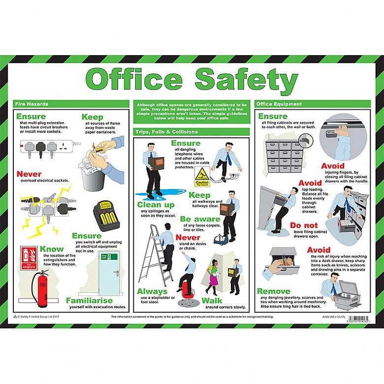 Poster Office Safety - Safety First Aid