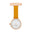 Annie Apple Nurses Fob Watch - Meraki - White/Rose Gold/Mustard - Leather - 35mm