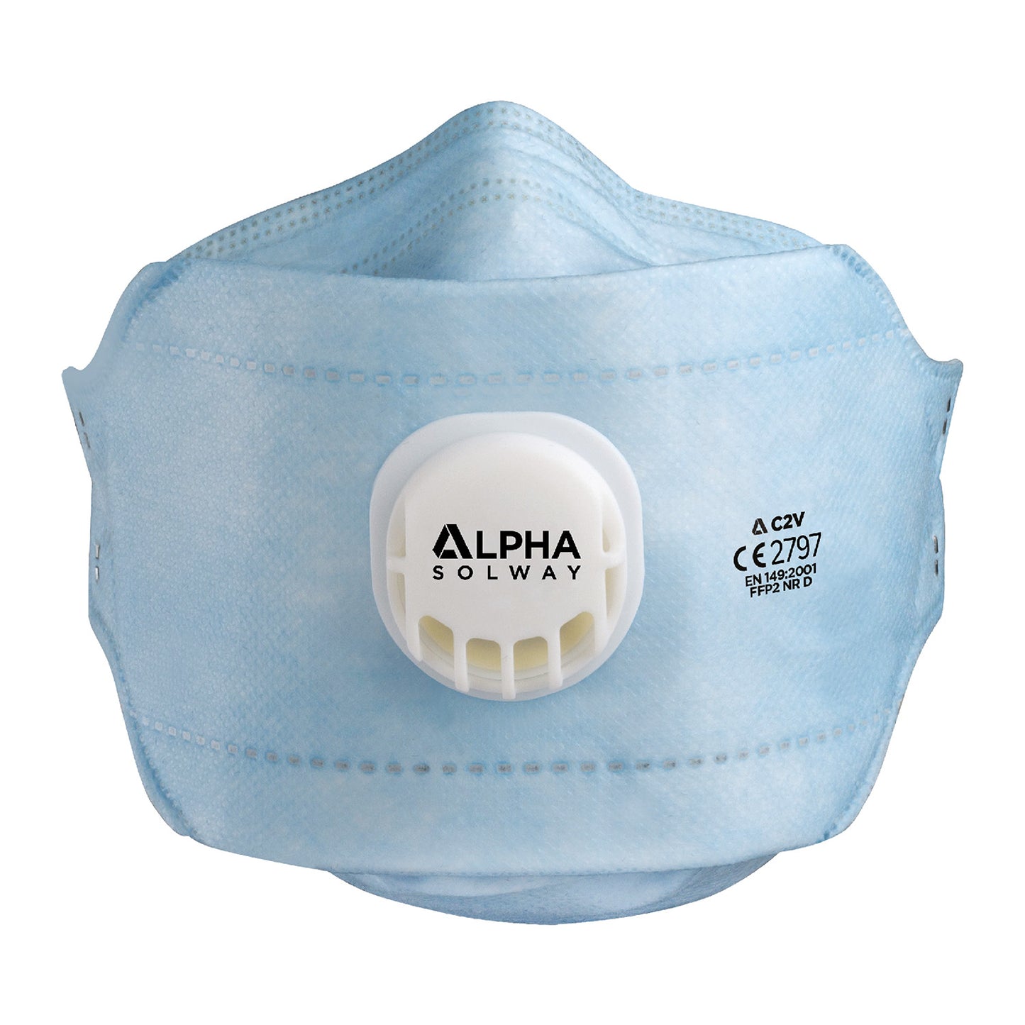 Alpha Solway FFP2 Face Masks Valved - Box of 20 [Not Reuseable] - Alpha Solway