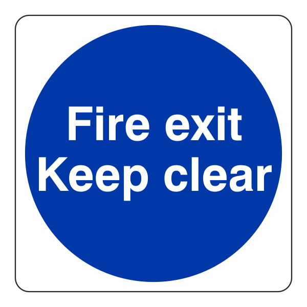 Fire Exit Sign - Keep Clear - Medisigns