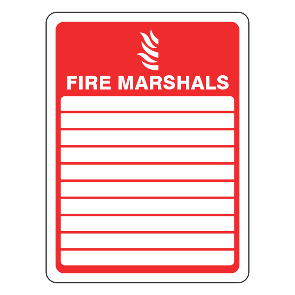 Fire Marshals Sign - Medisigns