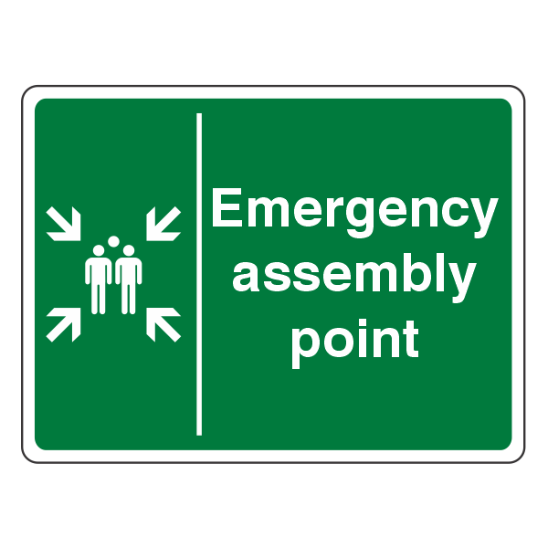 Emergency Assembly Point Sign (Family) – Medisave UK