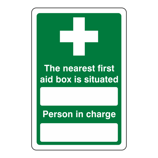 Nearest First Aid Box Sign - Medisigns