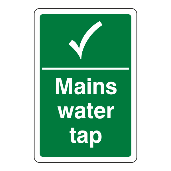 Mains Water Tap Sign - Medisigns