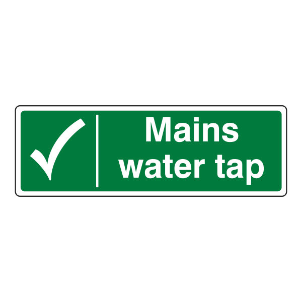 Mains Water Tap Sign - Medisigns