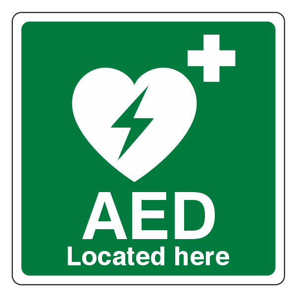 AED Located Here Sign - Medisigns