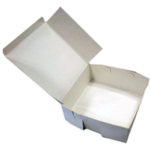 8x8x3" White Cake Box x 250 - Bunzl Catering Supplies