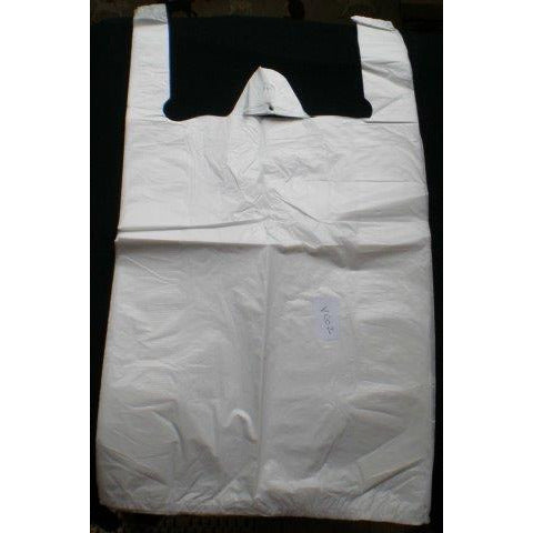 11 x 17 x 21" HD Vest Carrier White x 2000 - Bunzl Catering Supplies