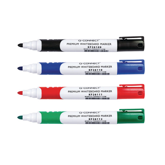 WB DRYWIPE MARKER AST BULLET WLT Pack Of 4 - Vow