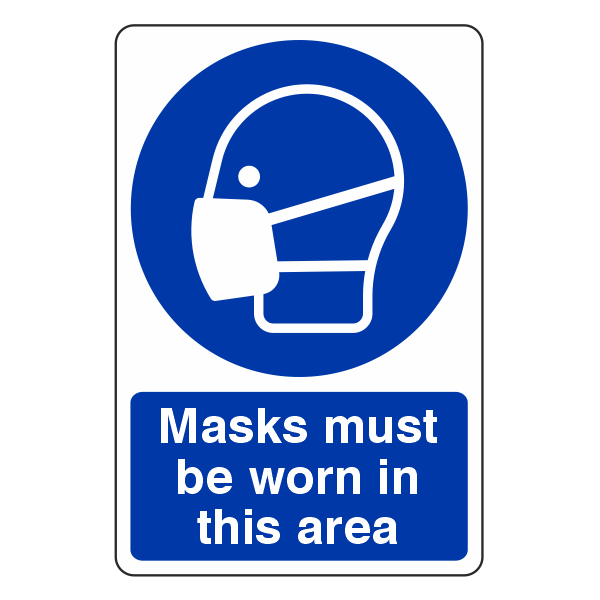 Masks Must Be Worn Sign - Medisigns