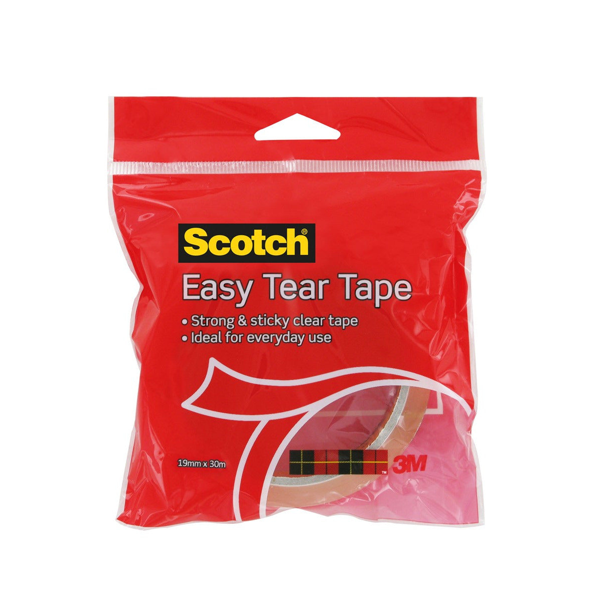 3M Scotch Easy Tear Clear Tape 19mm x30m - Scotch