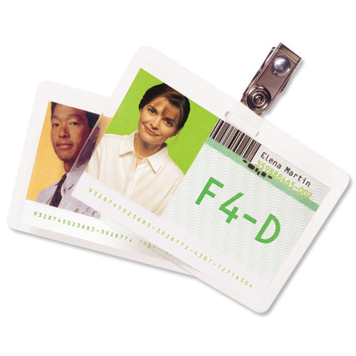 GBC Laminating Pouch Badge Card (100) 3743177 - GBC