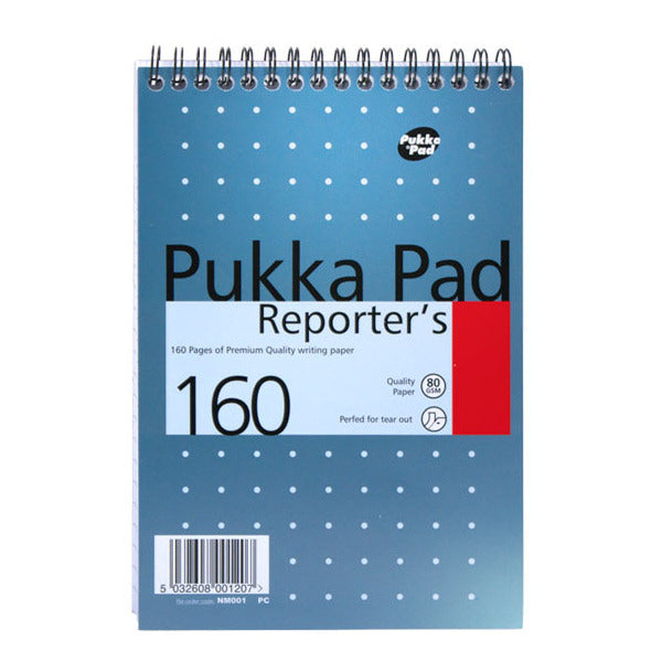 Pukka Reporters S/Hand Notebook 80g 160p Pack Of 3 - Vow