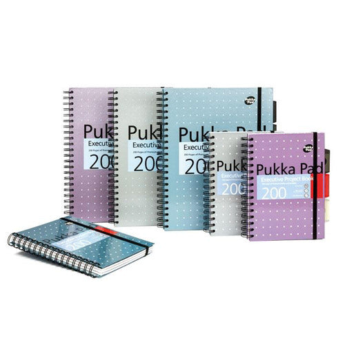 Pukkapad A5 Exe Metallic Projct Book Pack Of 3 - Vow