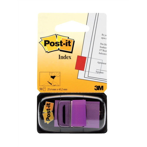 3m Postit Index Tape Flag Purple 25mm Pack Of 12 - 3M