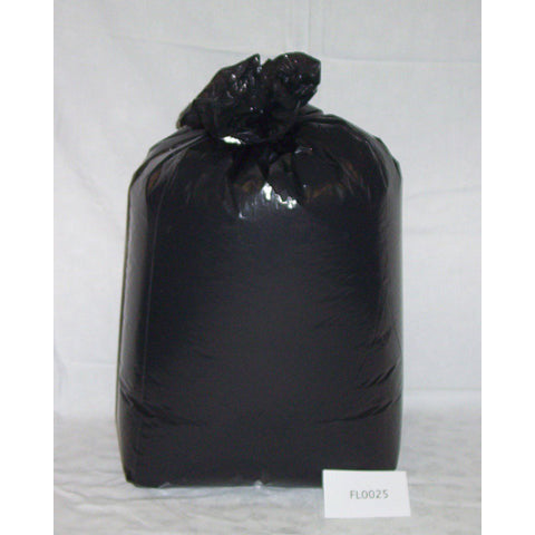 16 x 25 x 39" Standard Black Sack x 200 - Bunzl Catering Supplies