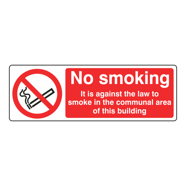 No Smoking In Communal Areas Sign - Medisigns