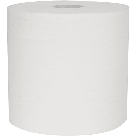 White Emb Roll Towel 1 ply - 200m - Case of 6 - Northwood