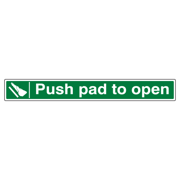 Push Pad To Open Sign - Medisigns