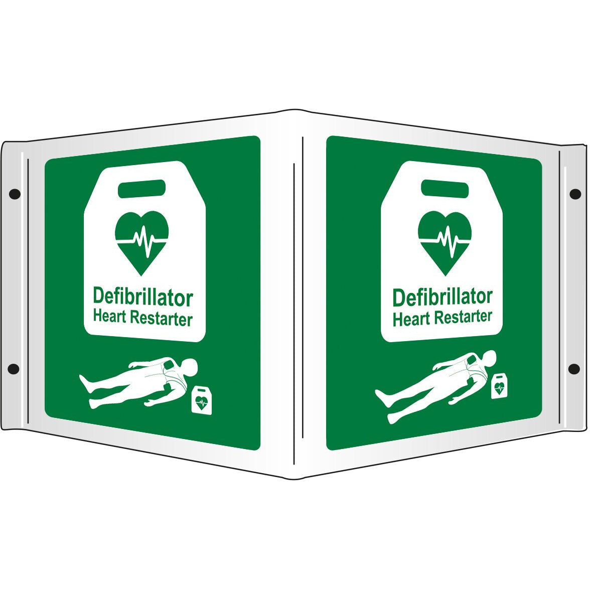 AED 3D Projecting Sign, 35x20cm - Safety First Aid