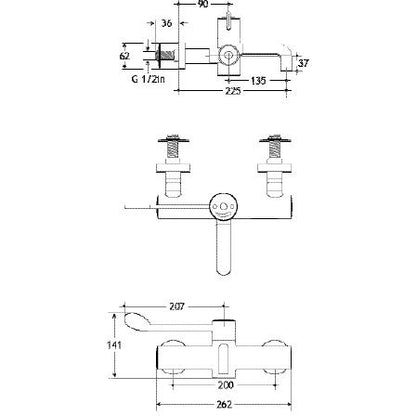 Thermostatic Sequential Mixer Tap - Sunflower