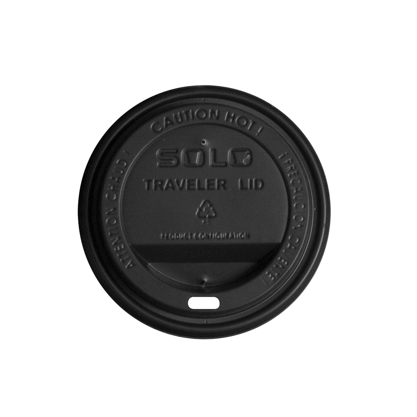 Parisian Black Traveler lid - 12-16oz per 100 - Bunzl Catering Supplies