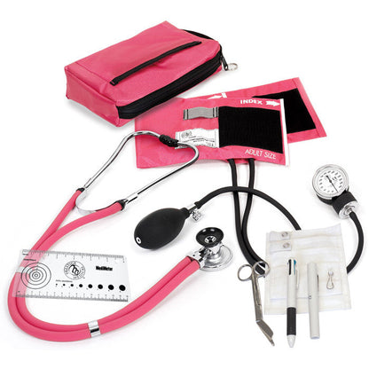 Aneroid Sphygmomanometer, Stethoscope & Accessories Nurse Kit - 