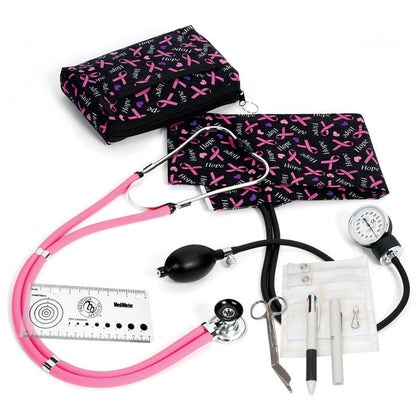 Aneroid Sphygmomanometer, Stethoscope & Accessories Nurse Kit - 