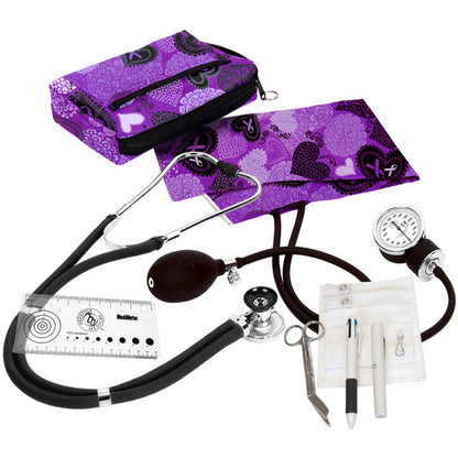 Aneroid Sphygmomanometer, Stethoscope & Accessories Nurse Kit - 