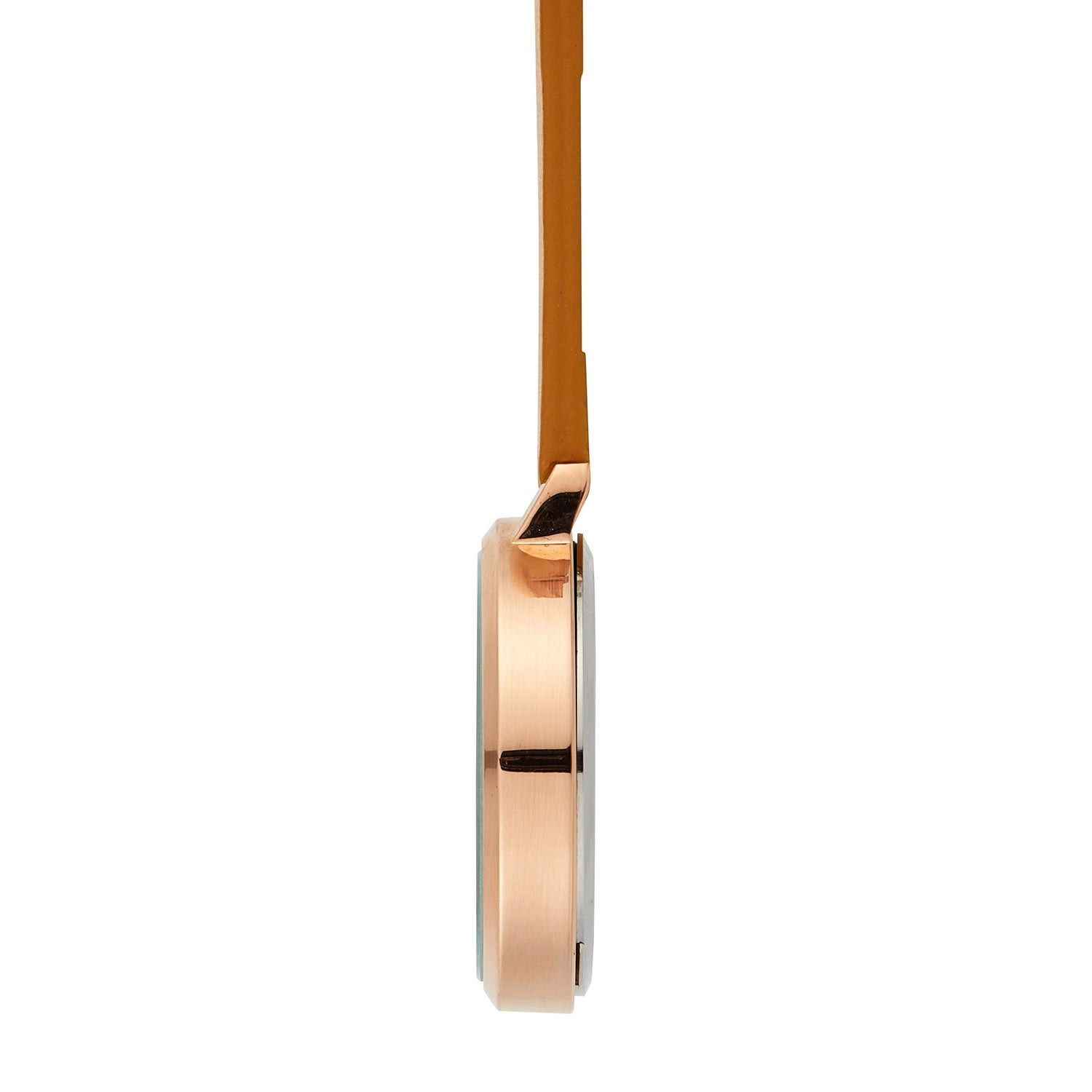 Annie Apple Nurses Fob Watch - Meraki - White/Rose Gold/Mustard - Leather - 35mm - Annie Apple