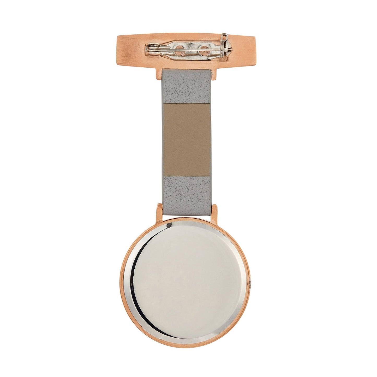 Annie Apple Nurses Fob Watch - Meraki - Marble/Rose Gold/Grey - Leather - 35mm - Annie Apple