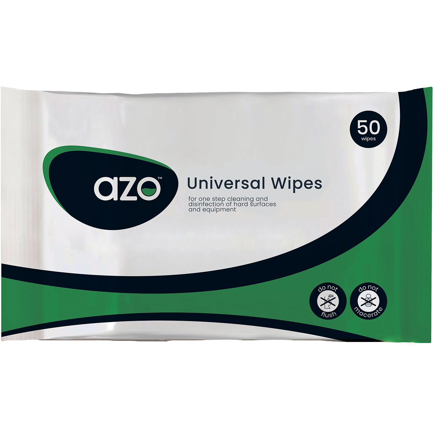 Azo™ Universal Cleaning and Disinfectant Wipes – 50 wipes (CE) - Vernacare