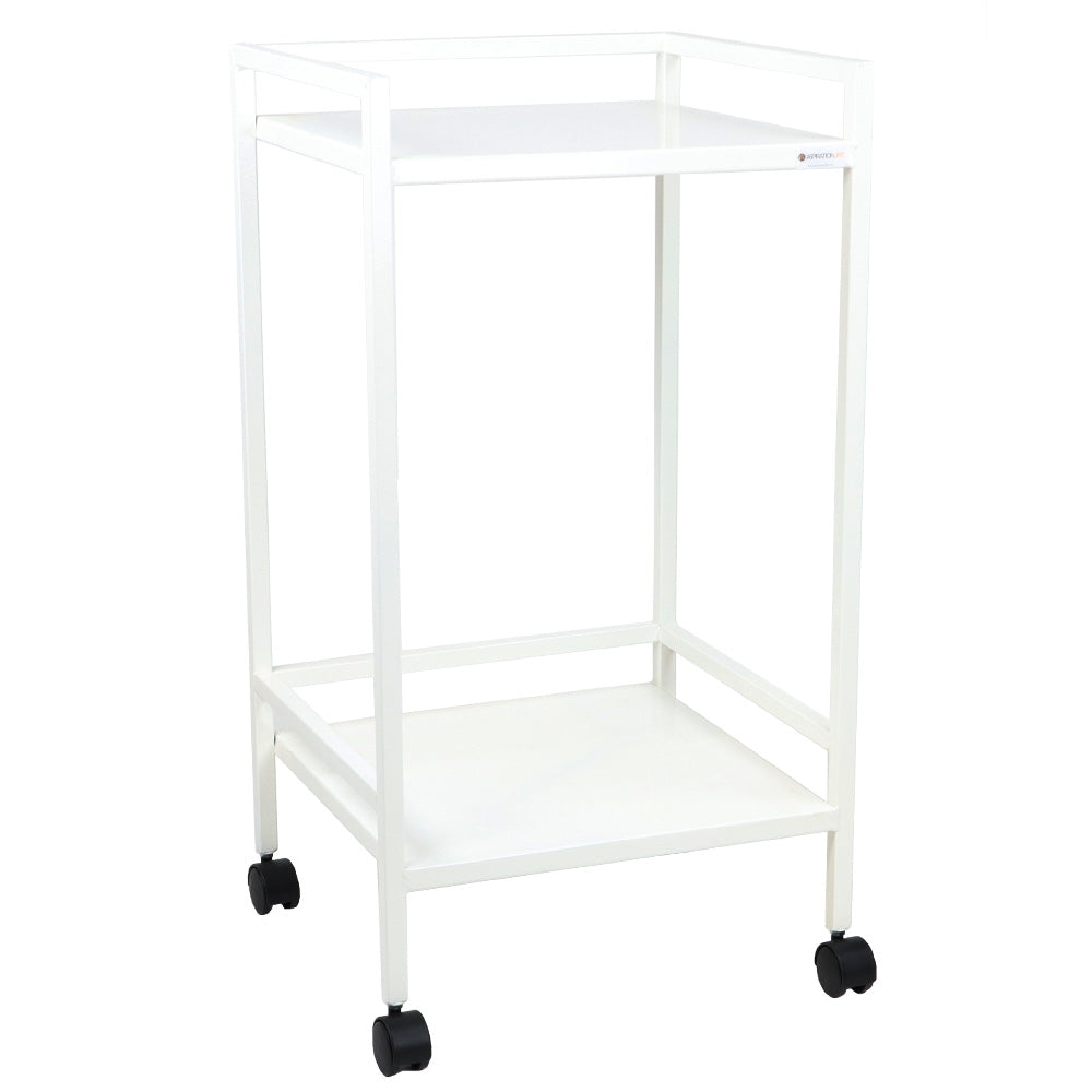 White Flex Dressing Trolley - 480mm Wide - Aspiration Life