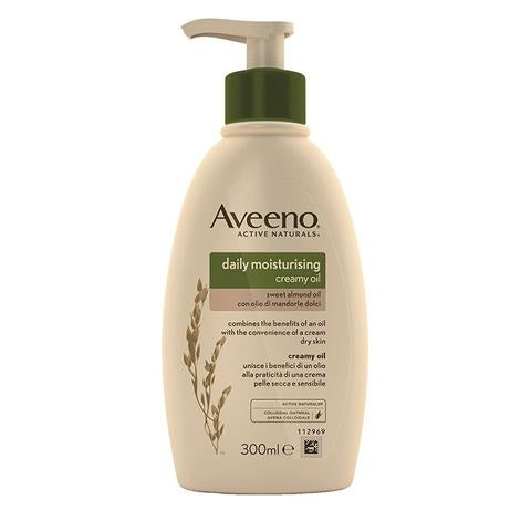 Aveeno Moist Creamy Oil - 300ml – Medisave UK