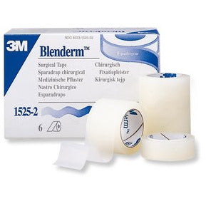 Blenderm Surgical Tape - 2.5cm x 5m - Case of 120 - 10 Boxes of 12 - 3M