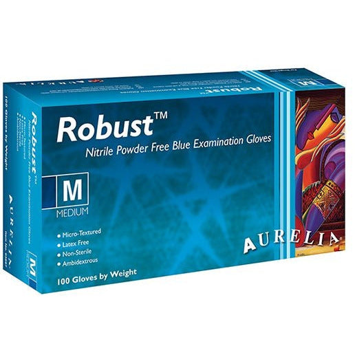 Aurelia Robust Nitrile Powder Free Gloves - Extra Small - Pack of 100 - Aurelia Gloves