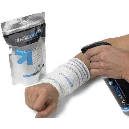 Physicool Cooling Bandages - Small - 10cm x 2m - Wrist, elbow, calf and ankle - Steroplast