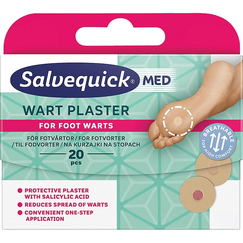 Salvequick Verruca /Foot Wart Plasters - Safety First Aid