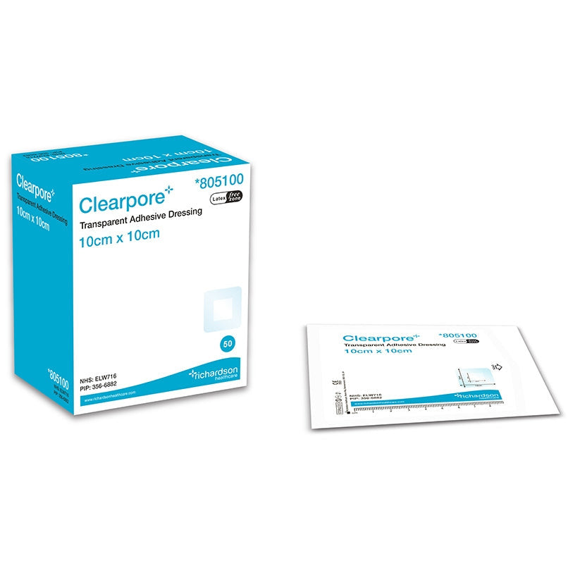 Clearpore Adhesive Dressing 10 x 30cm - Pack of 30 - Richardson Healthcare