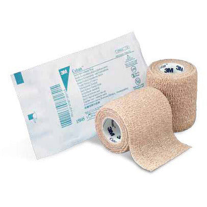 3M Coban Self-Adherent Bandage, Skin Tone - 2.5cm x 4.5m x 30 - 