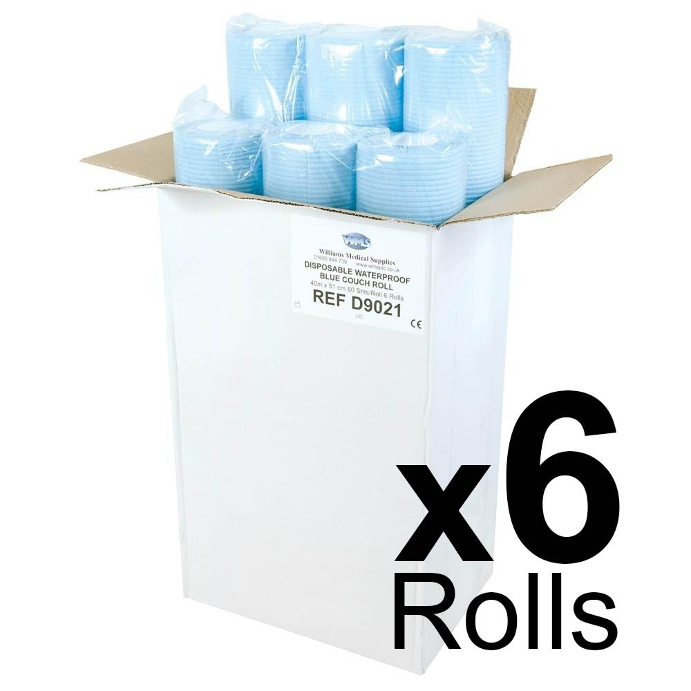 Waterproof Couch Rolls Blue - 40m x 6 - Discontinued