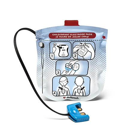 Paediatric Defibrillation Pads - Pair (VIEW, PRO, ECG)